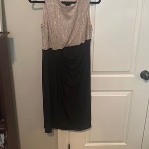 Gold and Black cocktail dress